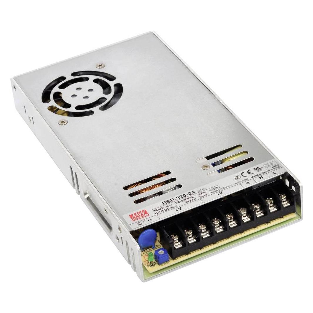 MeanWell MEAN WELL RSP-320-5, 88 - 264 V, 320 W, 5 V, 60 A, RoHS, 115 mm (RSP-320-5)