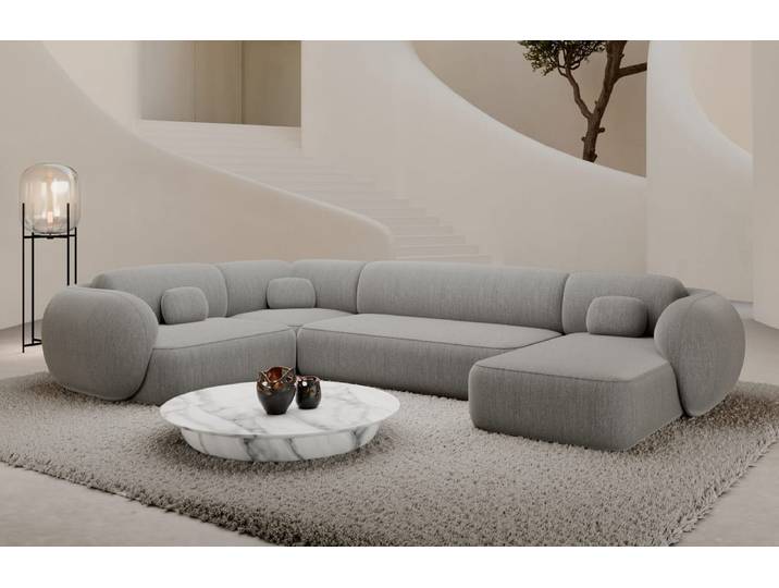 Wohnlandschaft Altea U-Form aus Stoff