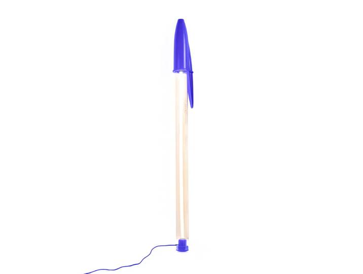 SELETTI lampadaire ou lampe à suspension ou applique BIC LAMP (Bleu - PC / PEHD)