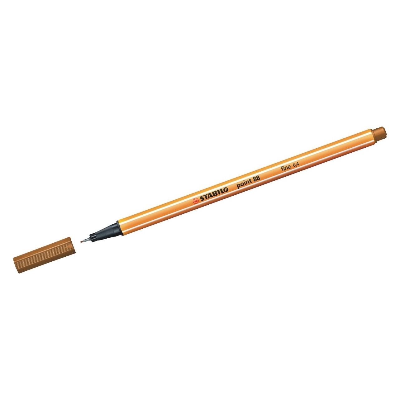 Stabilo Fineliner - point 88 - 10er Pack - ocker dunkel (10x) (88/89)