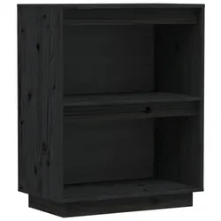 Beistellschrank Massivholz Kiefer V1 | vidaXL : Farbe - Schwarz