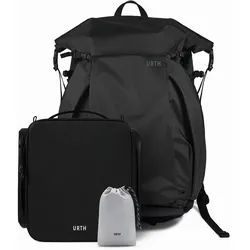 Urth Helios Outdoor Backpack 40L Onyx + Core Camera Cube M + Stratus Rain Cover
