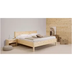 Gaderform Zirbenbett Natura- 200x200cm	Zirbe roh unbehandelt
