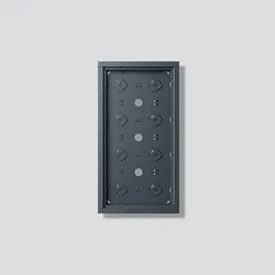 SIEDLE Gehäuse Aluminium innen/außen anthrazit GA 612-4/2-01 Außengewinde