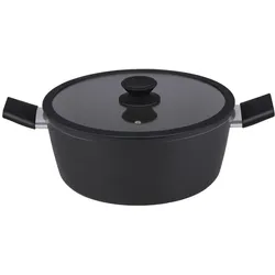 alpina Kochtopf Ø28cm Keramik Induktion, Pfanne + Kochtopf, Schwarz