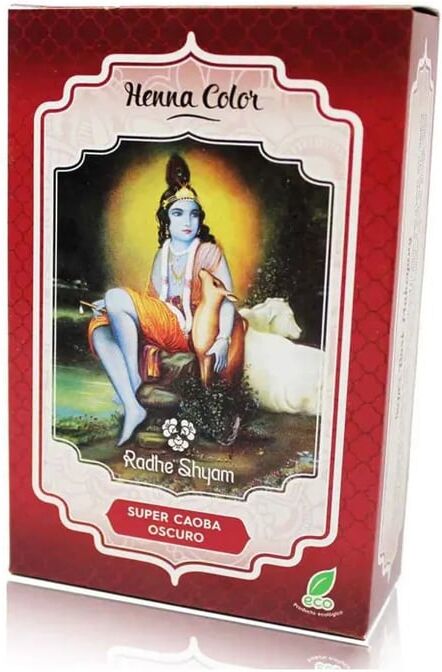 Radhe Shyam Henna Color Super Mogno Escuro Eco 100g