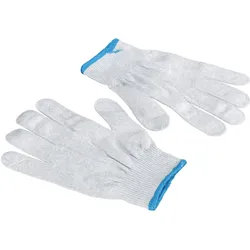 Kinetronics ASG-M Antistatikhandschuhe, Kamerareinigung, Weiss, Blau