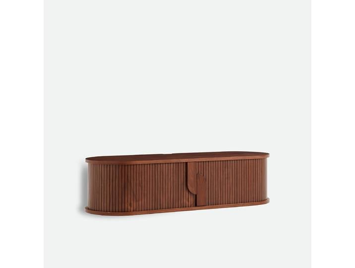 LA REDOUTE Meuble TV suspendu, plaqué noyer, longueur 120 cm, MARCELINO Marron Noyer