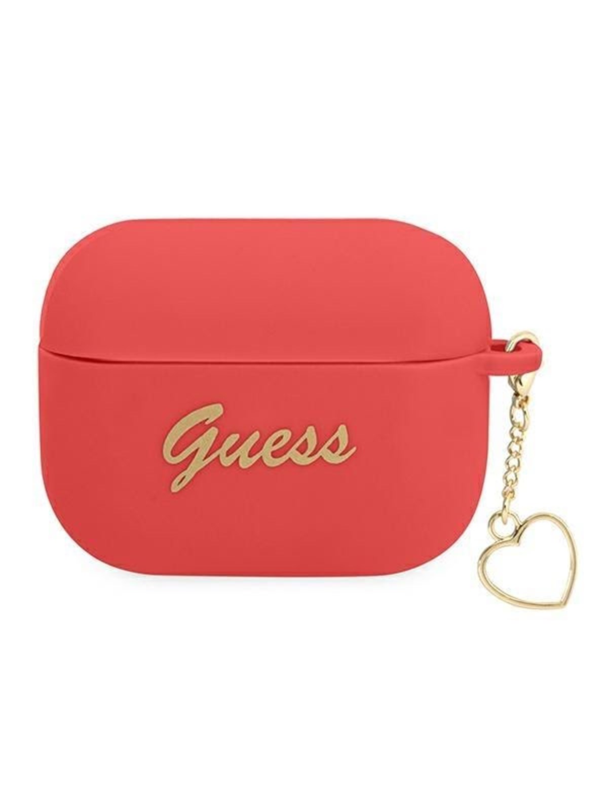GUESS GUAPLSCHSR AirPods Pro cover red/red Silicone Charm Heart Collection