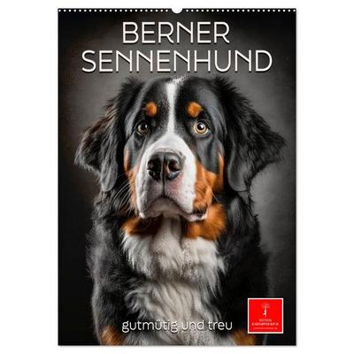 Berner Sennenhund - gutmütig und treu (Wandkalender 2026 DIN A2 hoch), CALVENDO Monatskalender