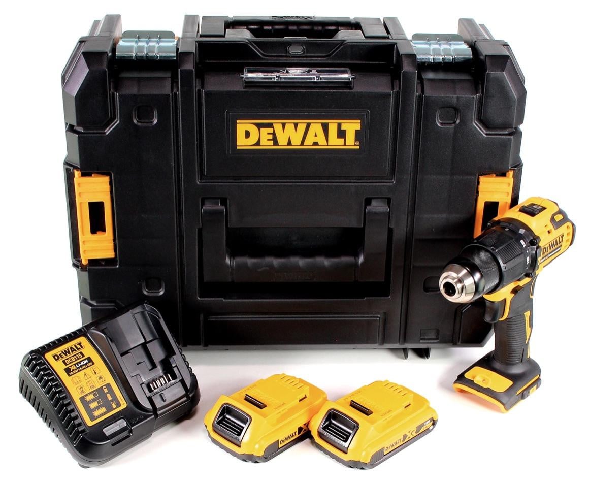 DeWalt DCD709D2T-QW Akku-Slagboorschroefmachine 18V - Geel