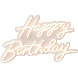 Relaxdays LED Schild Happy Birthday (1 Stk.)