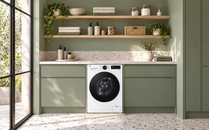 LG Lavatrice Slim F2nx50s8tlb 8kg Classe A-bianco