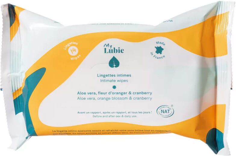 My Lubie - Lingettes intimes biodégradables, 14 Stück