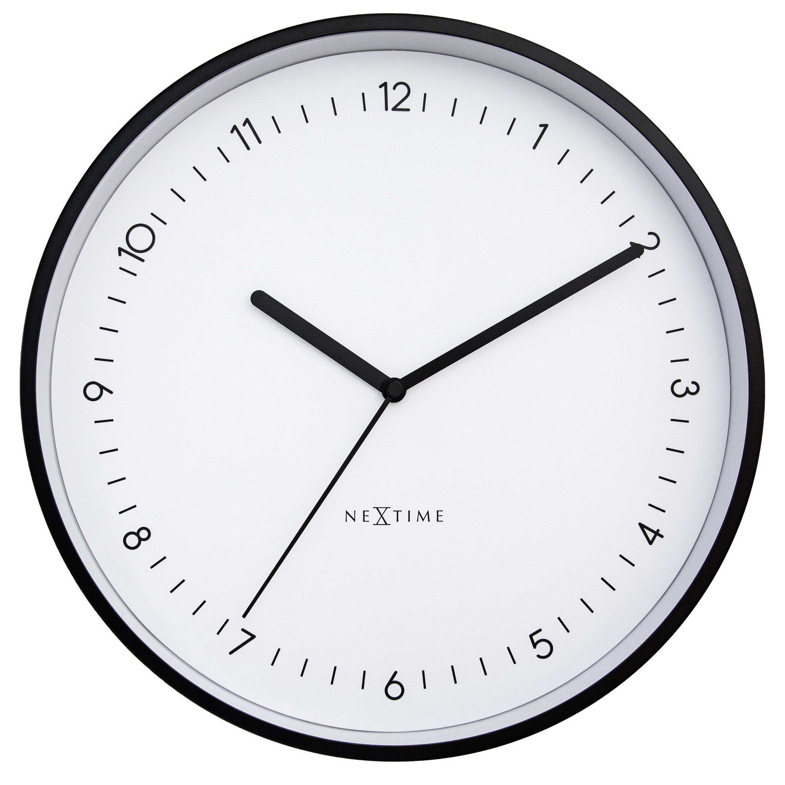 NeXtime Berlin Wandklok - Zwart - 30 cm