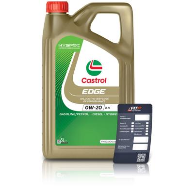 Castrol 5 L EDGE 0W-20 LL IV + Ölwechsel-Anhänger [Hersteller-Nr. 15F615]