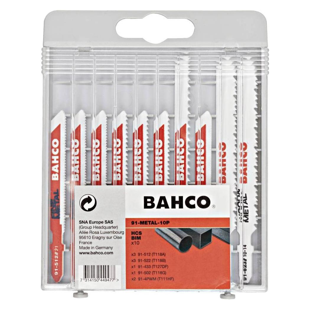 Bahco Stichsägeblätter-Satz für Metall - 10-teilig (91-METAL-10P)