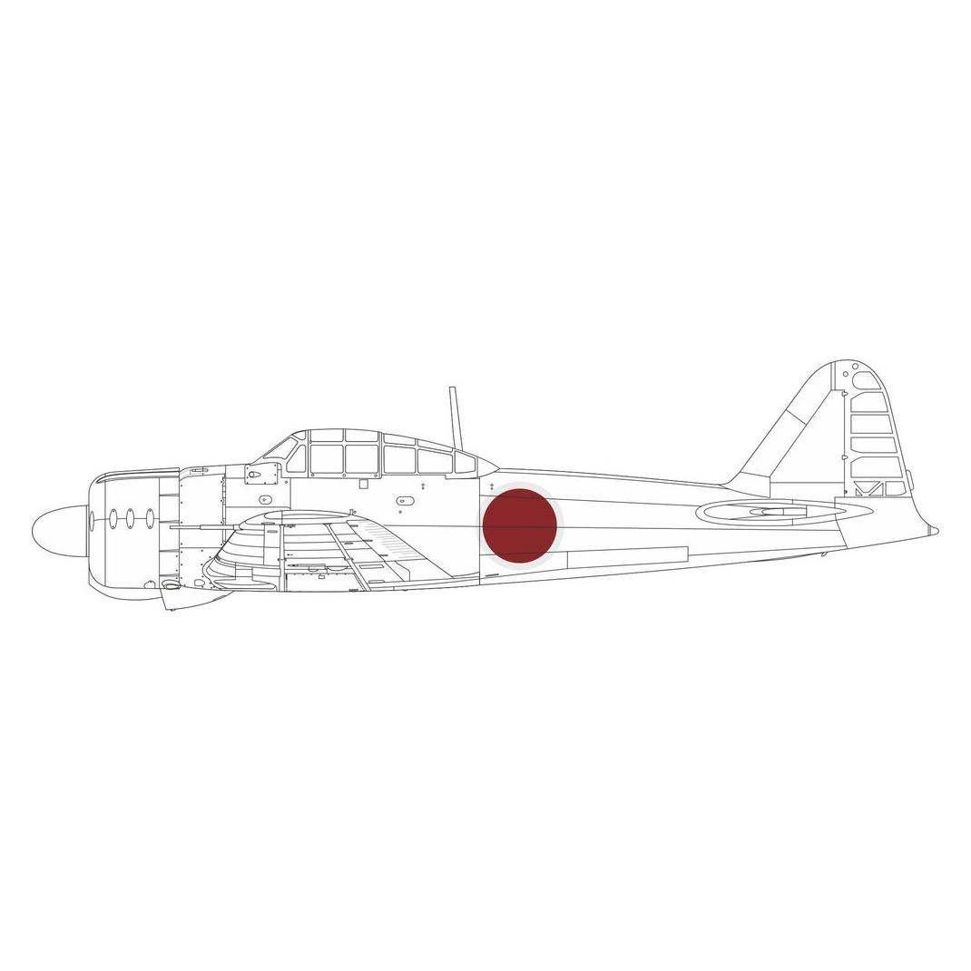 Eduard A6M2 Model 21 national insignia 1/48 (EX955)