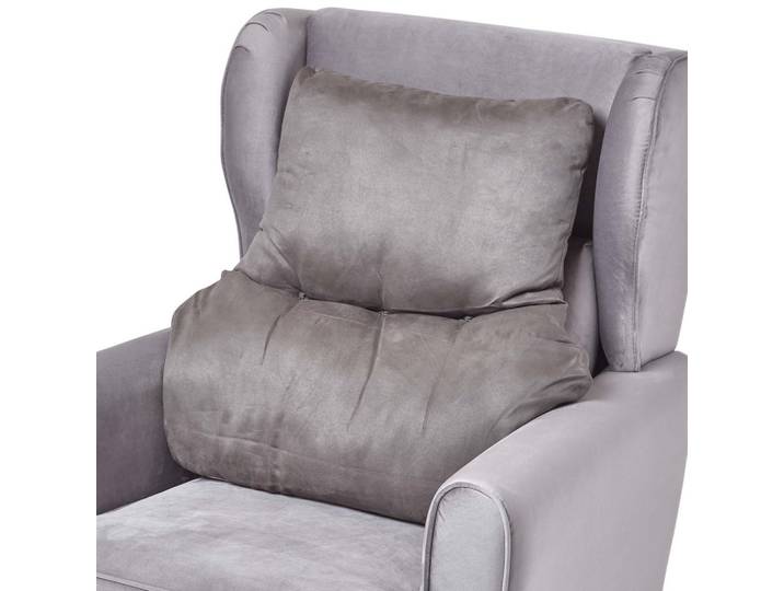 RÜCKENKISSEN grau 68/58 cm – Stützkissen für Sessel, Velours