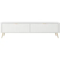 LOWBOARD Vespasia 2T Beige 200/51,2/38 cm – Geriffelte Fronten
