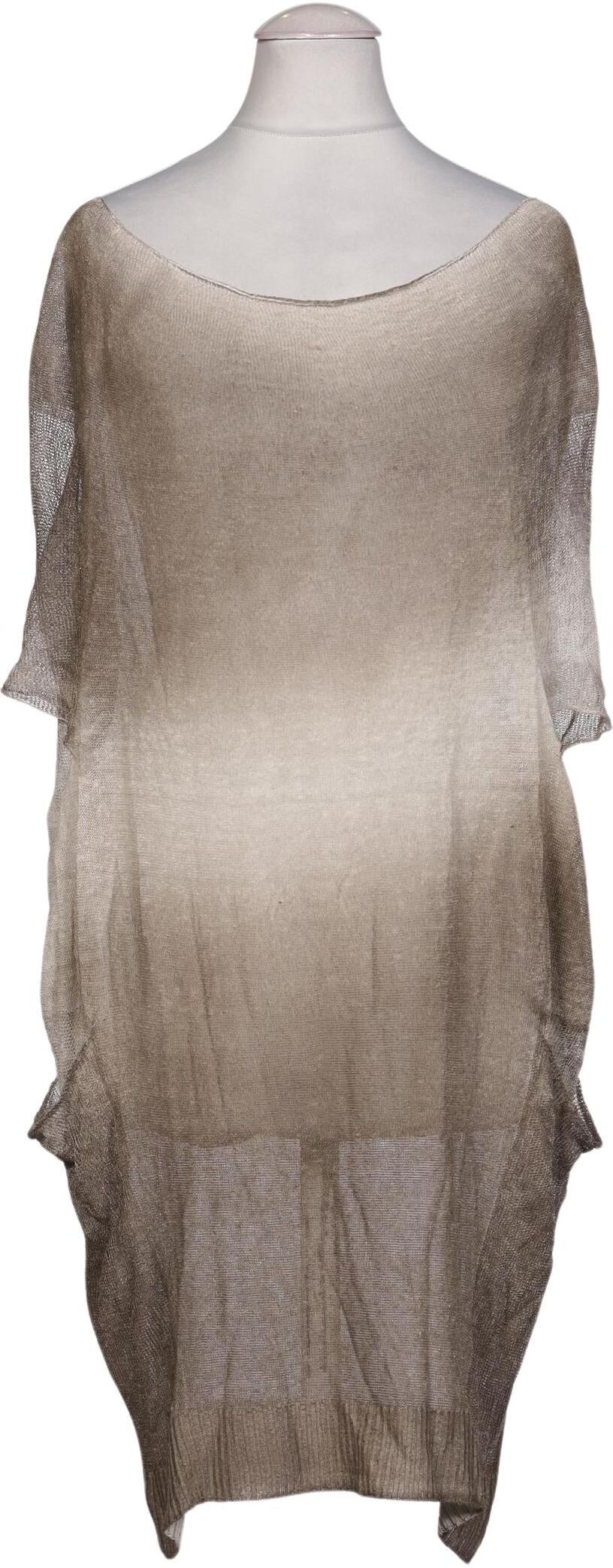 Plein SUD Jeanius Damen Kleid, Beige, Gr. EU 36, Leinen / Viskose - Second Hand