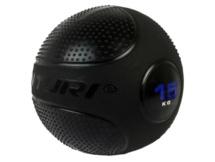 Tunturi Slam Ball, Medizinball in Gewichten von 15 kg, Krafttraining mit Gewichtsball und Functional Training