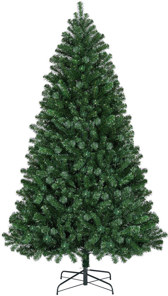 Yaheetech Size Lighted Artificial Fir Christmas Tree Green 6ft H