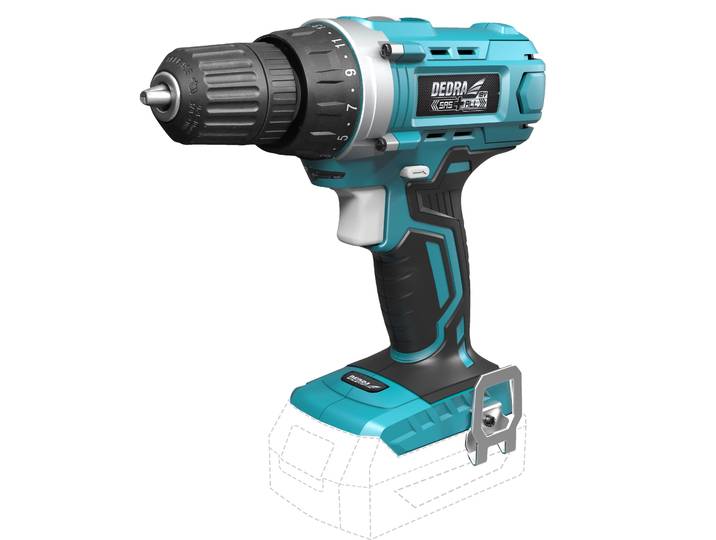Perceuse Sans Fil\, Tournevis 18V\, Dedra Sas+All Ded7040 35Nm\, 10Mm\, 2 Vitesses