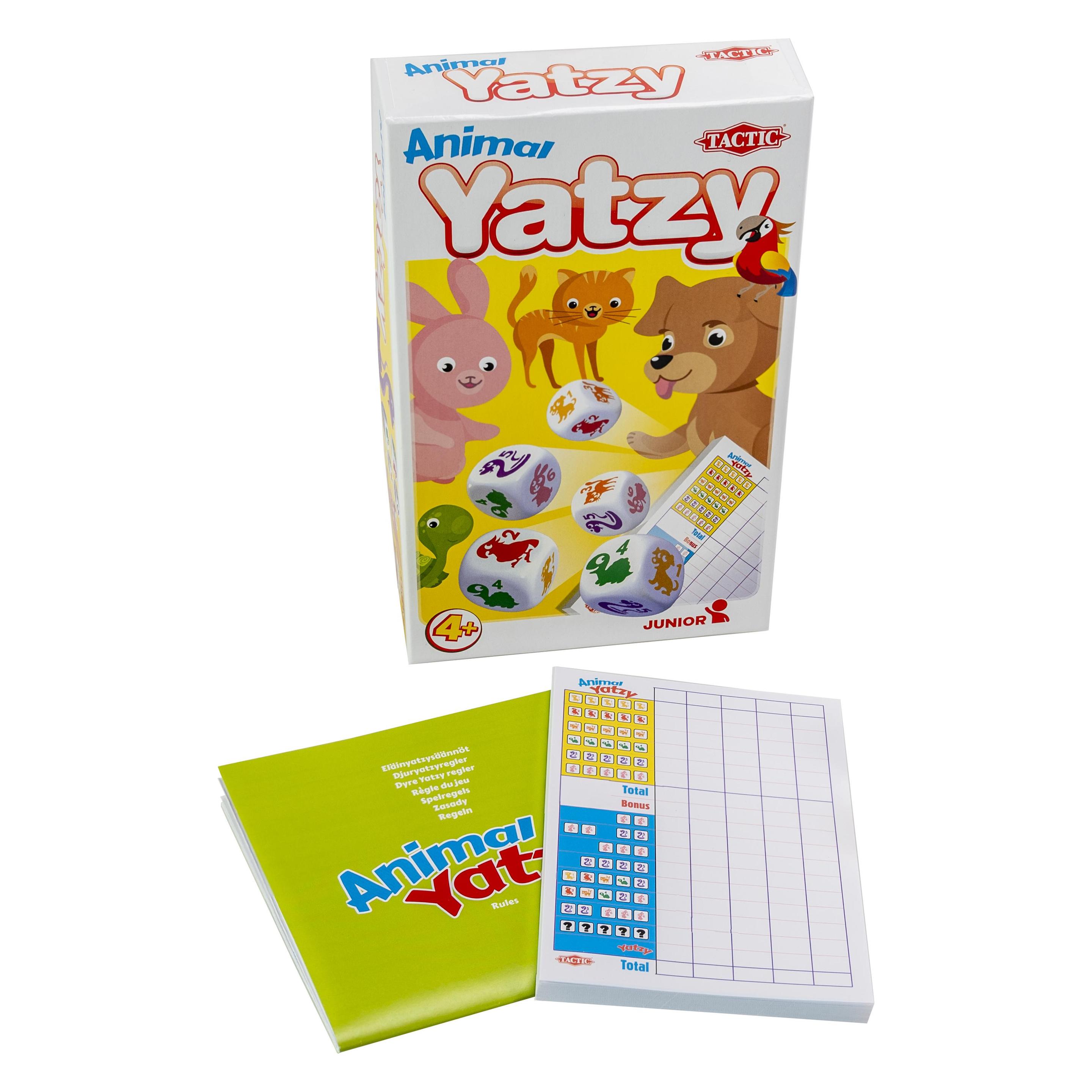 Tactic Travel: Animal Yatzy (Dänisch, Deutsch, Englisch, Finnisch, Französisch, Niederländisch, Norwegisch, Polnisch, Schwedisch, 2 - 99 Spieler) (60541)