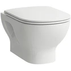 LAUFEN LUA WC-Set, Wand-WC Basic inklusive WC-Sitz mit Deckel, offene Befestigung, H8660810000001