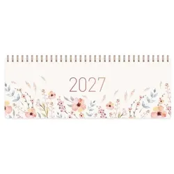 Häfft Verlag Tischquerkalender »Sweet Flowers 2027« 29.7x11 cm