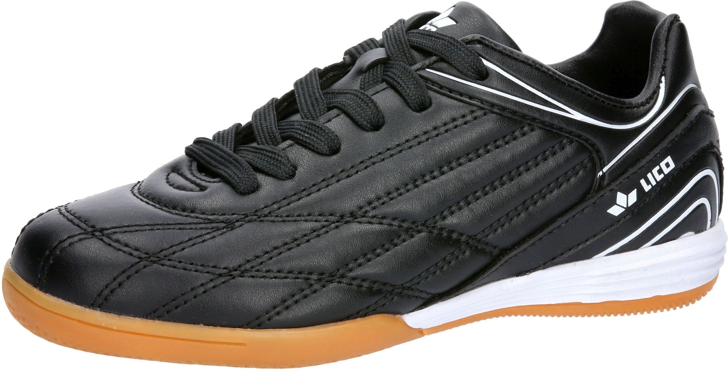 Fußballschuh LICO "Fußballschuhe Soccer Champ", Mädchen, Gr. 31, schwarz, Synthetik, Schuhe Fußballschuh