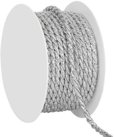 Kordel, silber, 4 mm, 10 m