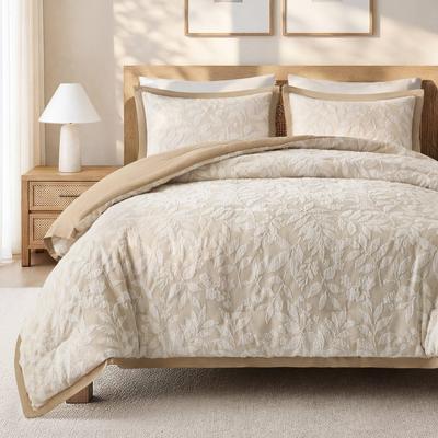 Harbor House Blue Solace Leaf Cotton Blend Botanical Jacquard Comforter Set