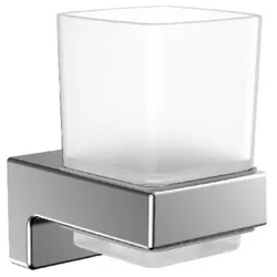 emco cue Glashalter, chrom, mit Kristallglas, Wandmodell, 322000100
