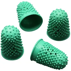 10 Blattwender aus Gummi Größe 4, Kautschuk, grün