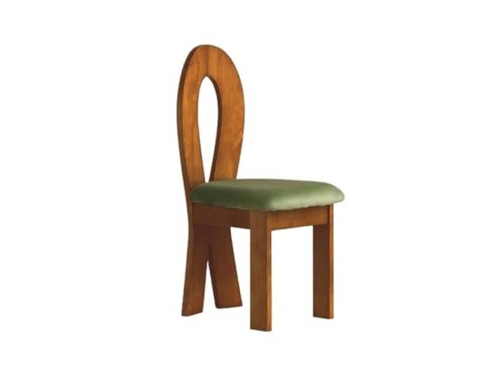 Xumh2024-3 Küchenstuhl Gepolsterte Esszimmerstühle mit Holzbeinen, Mid-Century Modern gepolsterte offener Rückenlehne for Esszimmer, Küche(Multi-Colored)
