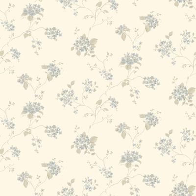 Galerie Wallcoverings Miniatures 3 Lilac Floral Trail Vinyl on Non-woven Matte Wallpaper Roll