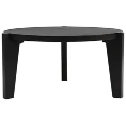 House Doctor Couchtisch Bali, Höhe 40 cm, ∅ 80 cm, Schwarz