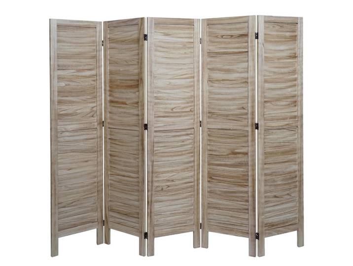 Jamb Paravent Braun, Holz, 200x170x2 cm, Büromöbel, Bürozubehör