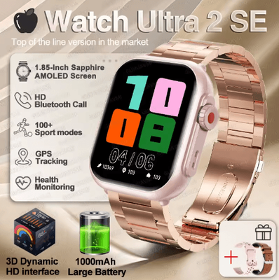 Inspire Picks Ultra 2 SE Smartwatch AMOLED GPS Fitness Watch With Bluetooth Calling pink Steel 2a 1000mah Bty 60 Days
