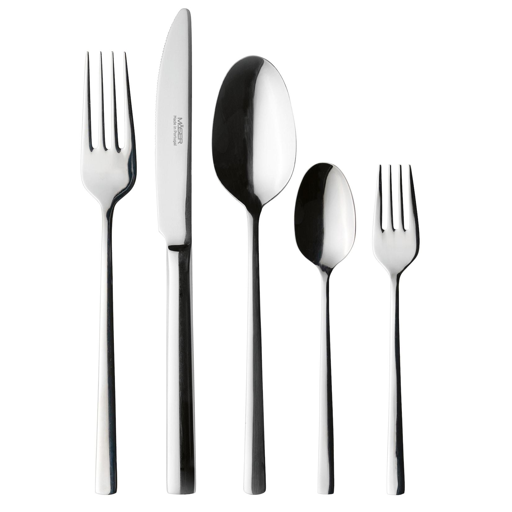 Mäser Besteck-Set, Edelstahl Oneda Silber