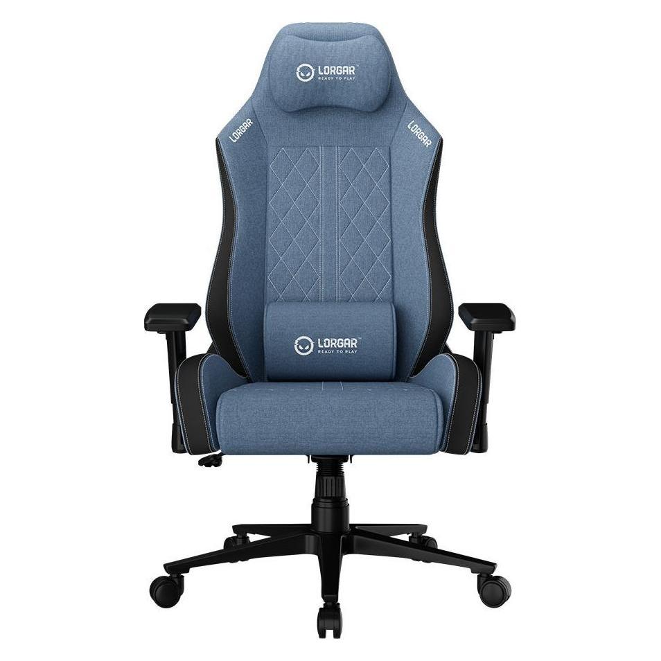 Lorgar CHA41, Ergonomischer Gaming-Stuhl Advanced, hochwertiger, schmutzabweisender Stoff, Blau (LRG-CHA41-BL)