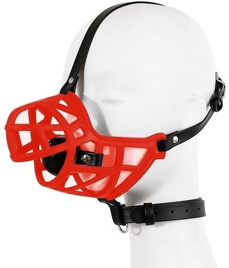 Kinky Puppy Muselière Sm MUZZLE STRAP Rouge
