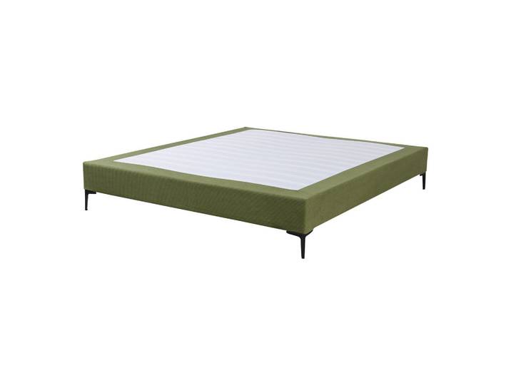[en.casa] Bettrahmen Lilla, Grün, Holzwerkstoff, Metall, Textil, 180x200 cm, Schlafzimmer, Bett