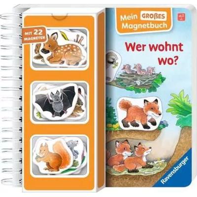 Mein großes Magnetbuch - Wer wohnt wo?, Gebundene Ausgabe von Irmgard Eberhard, Ravensburger Verlag GmbH, 978-3-473-42150-3