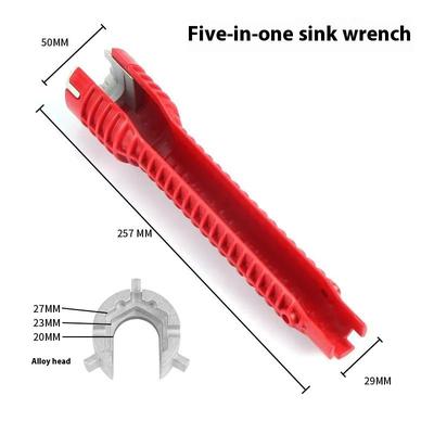 Ultimate Sink Faucet Wrench & Multi Functional Wrench Plumbing Tool 14 in 1 Double Head Repair Set 5in1