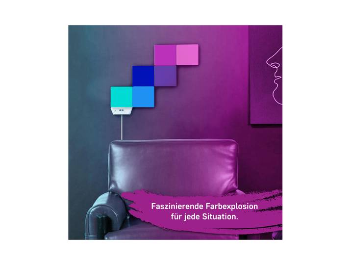 LED Magic Panel RGB+white 6er-Set
