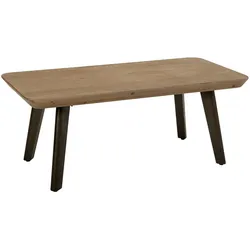 TISCH aus Metall und Holz, 100x50x40cm