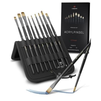 LIEBERGE Acrylpinsel ¦ 9 Pinsel